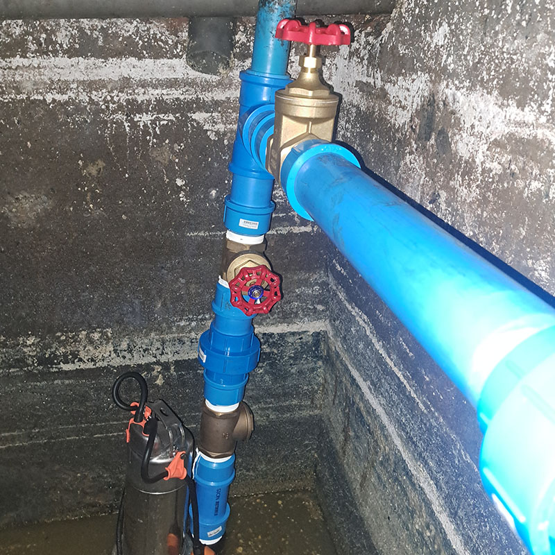 Instalación de bombas sanitarias